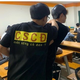 Áo CSCĐ tay lỡ dáng rộng nam nữ mặc đôi cá tính