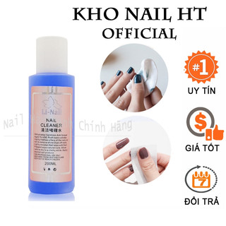 Nước lau gel LI-NAIL 200ML chuyên dụng làm móng, dung dịch cồn lau gel hương thơm dịu nhẹ