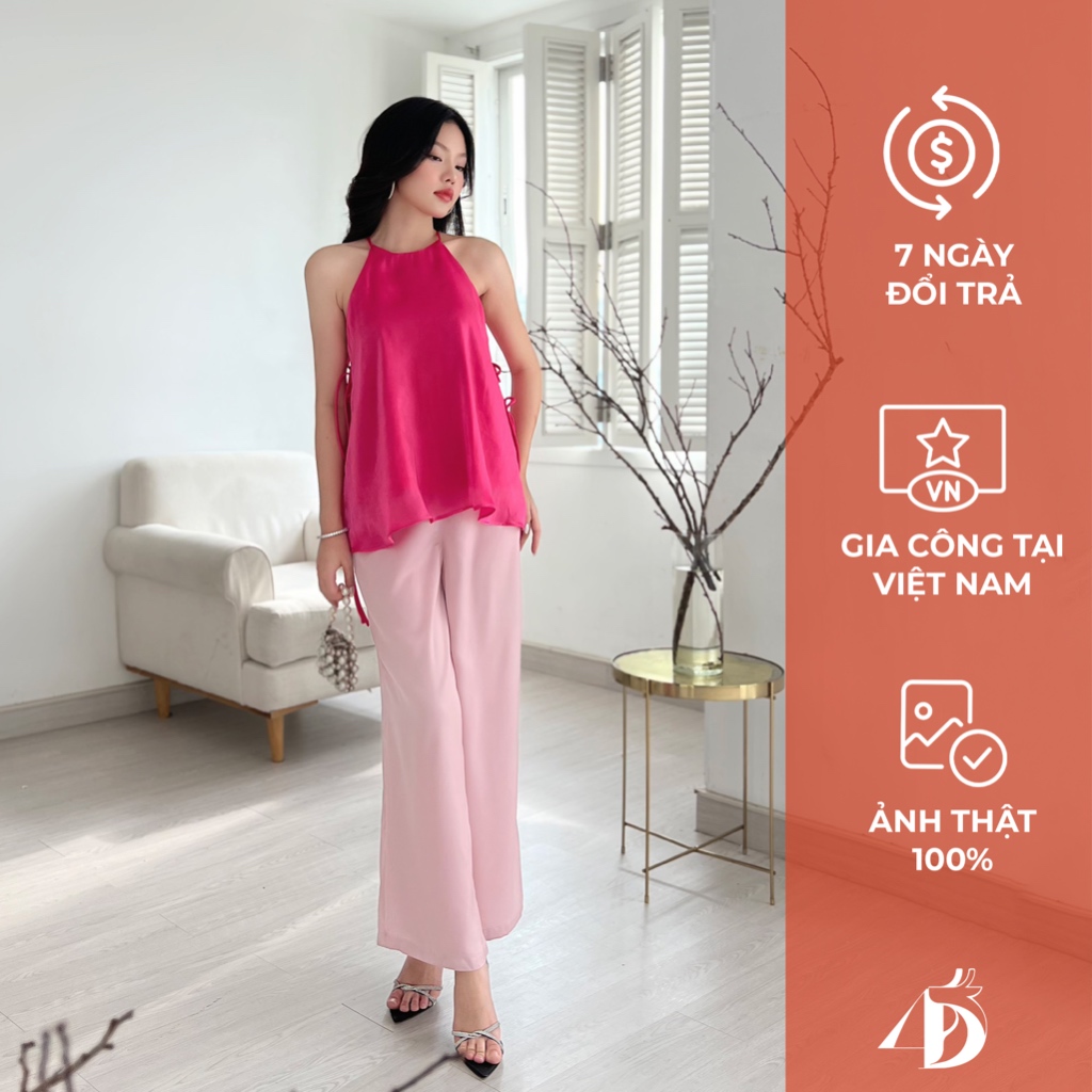Quần lụa hồng trắng đỏ nude lụa cao cấp 4DEARS