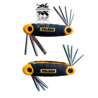 Bộ lục giác gập hoa thị và đầu bi tolsen 20068,20069
