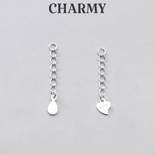 Dây xích bạc C062 (dây tăng đơ điều chỉnh kích cỡ vòng lắc tay, dây chuyền) Bạc 925 - Charmy