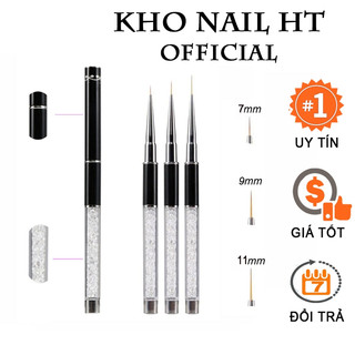 Cọ nét cán đá vẽ móng cao cấp size 7mm, 9mm,11mm