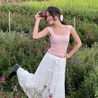 Áo thun gân sát nách phối ren - Aufra studio