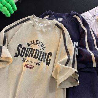 Áo thun Unisex SOUNDING Áo phông nam nữ tay lỡ oversize form rộng chất liệu cotton dệt tổ ong thoáng mát