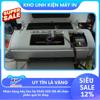 Máy in phun màu cũ A3 Epson 1390 dùng 6 màu mực đẹp trên 80% hàng bền có hỗ trợ kỹ thuật và BH Kholinhkienmayin