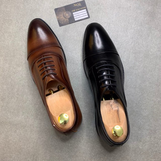 Giày tây nam công sở cao cấp da bò kiểu dáng oxford cổ điển - giày công sở