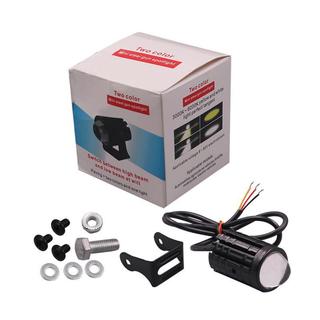 Đèn led trợ sáng bi cầu mini chính hãng 2 màu cos vàng pha trắng