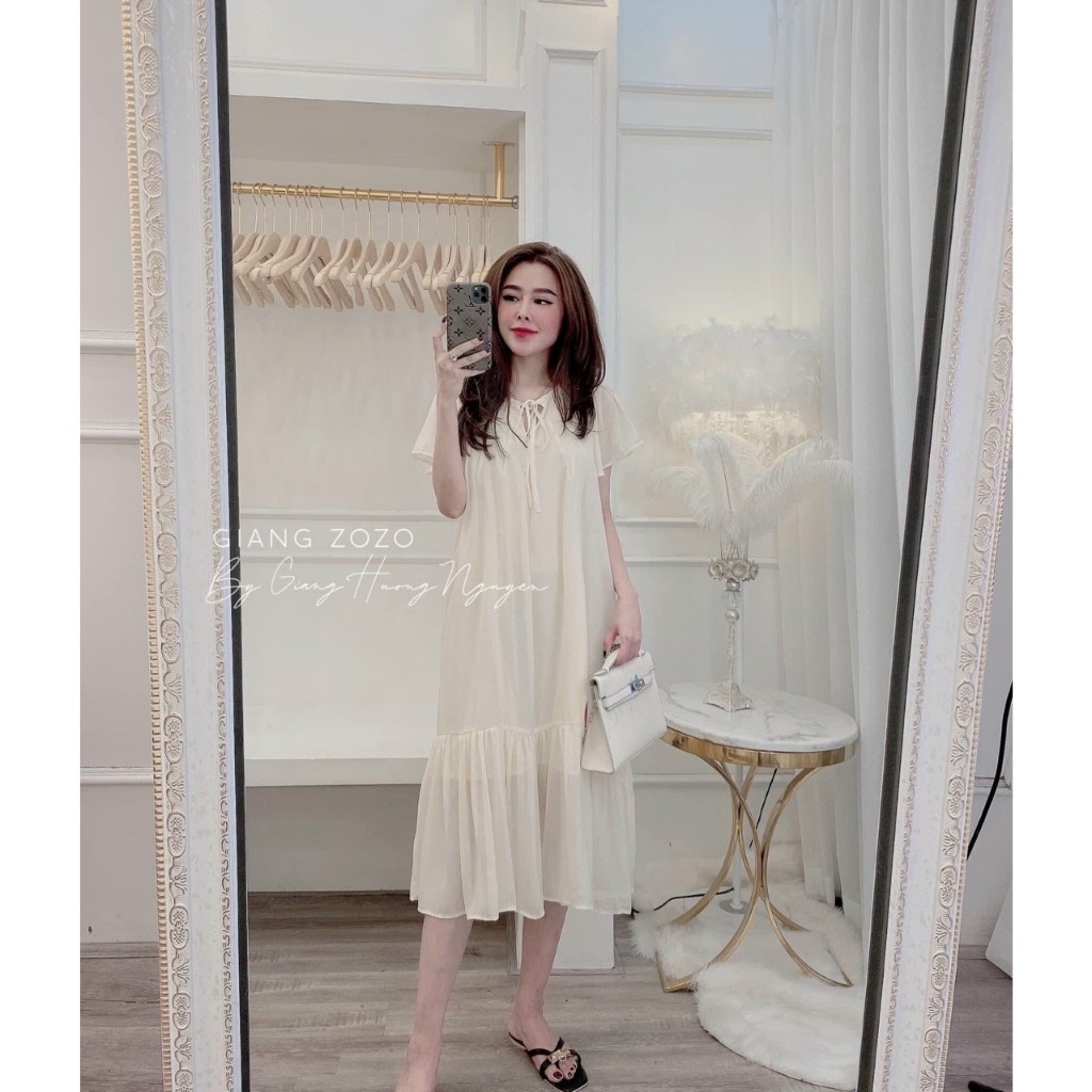 Đầm bầu công sở mùa hè Dambauxinh-1278 Váy bầu thời trang thiết kế dự tiệc đẹp sang chảnh