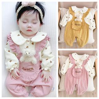 Bộ body dài tay bodysuit áo liền quần bộ đồ liền thân Babyshop88 cho bé trai bé gái M15.11.23-1