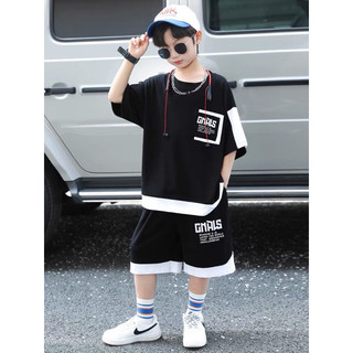 Quần áo bé trai, set bộ cộc tay chất cotton họa tiết GREEN vạt trắng cho bé 8-30kg