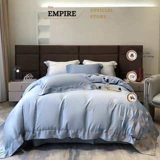Bộ chăn ga gối nệm đệm tencel 120s cao cấp EMPIRE chất liệu mát mịn không nhăn ga giường - Bình Châu Bedding & Decor