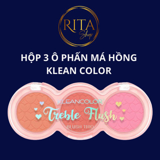  Hộp 3 ô phấn má hồng Kleancolor Treble Flush 