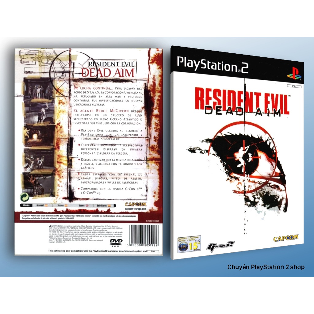Đĩa game Resident Evil: Dead Aim (kinh dị sinh tồn) cho PS2