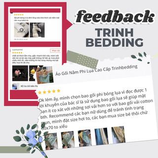 Bộ Ga Phi Lụa Bóng Mềm Mịn Mát Mền Chần Bông 10CM| 20CM| 30CM |Vỏ ôm kéo| Trinh Bedding