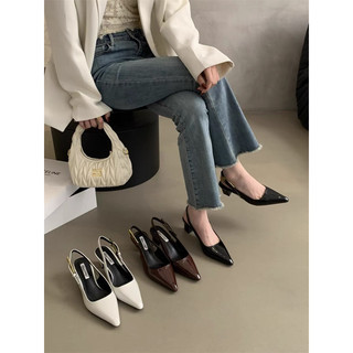 Slingback da bóng happy feeling mẫu mới Xuân hè 2024
