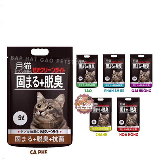 1 tải 6 túi cát nhật đen moon cat 9l