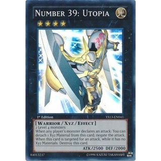 [ Dưa Hấu Yugioh ] Lá bài thẻ bài Number 39 Utopia - Super Rare - Tặng bọc bài nhựa bảo quản