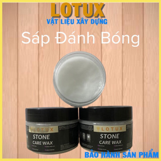 Sáp đánh bóng gỗ và đá kèm mút giúp chống bụi, chống nước, tạo độ bóng làm mới đồ nội thất.