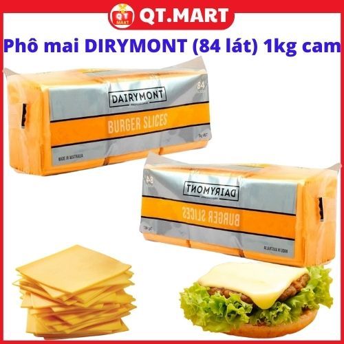 Phô mai lát DIRYMONT (84 lát) 1kg cam
