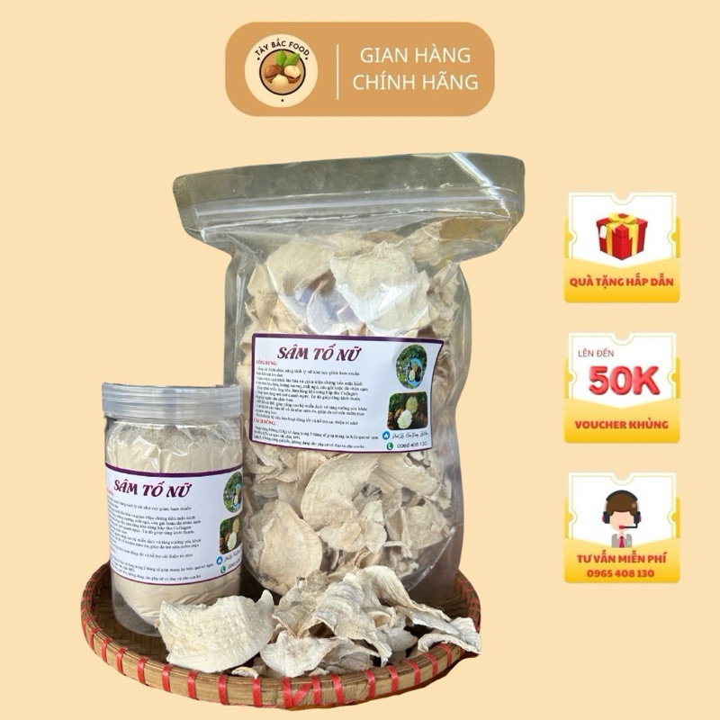 Bột Và Miếng Của Củ Sâm Tố Nữ Của Nhà Tây Bắc Food Siêu Nhạy Dễ Uống