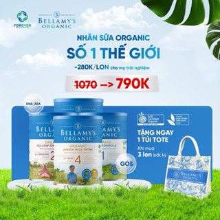 (Mua 3 tặng 1 túi) Sữa Bellamy organic A1 đủ số 800gr hàng Úc