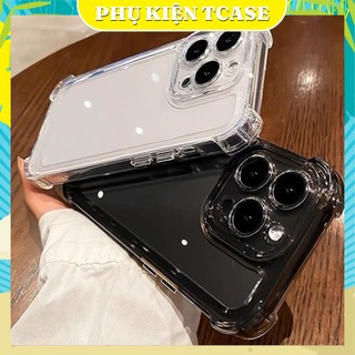 Ốp lưng iphone TPU silicon mềm trong suốt sang trọng chống sốc cho Iphone 7 8 Plus X XS XS Max 11 12 13 14 15 Pro Max