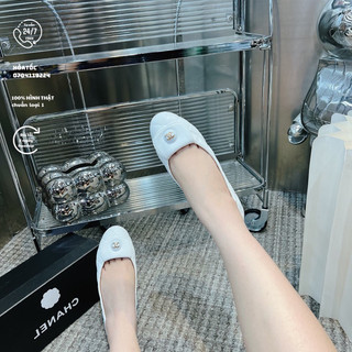 Giày búp bê bệt cn da mềm bít mũi