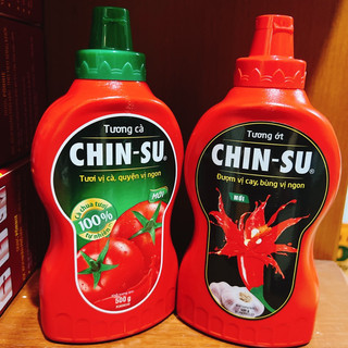 Tương ớt tương cà Chinsu chai 500g
