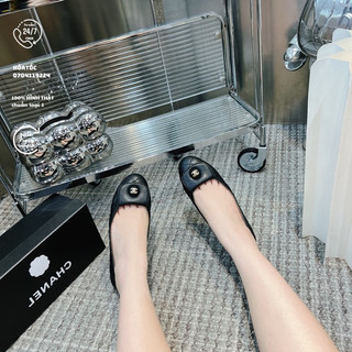 Giày búp bê bệt cn da mềm bít mũi