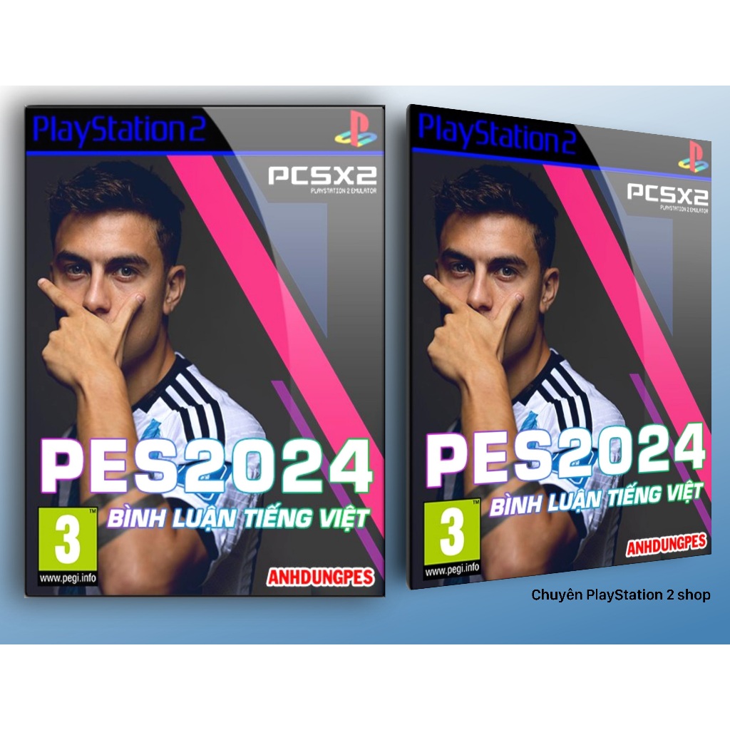 Đĩa game PES 24 tiếng Việt mới nhất (thể thao) cho máy game PS2