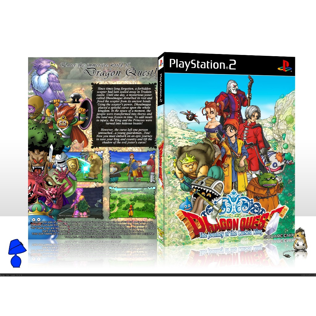 Đĩa game Dragon Quest VIII: Journey of the Cursed King  (Game Nhập Vai) cho PS2