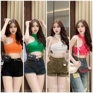 ÁO THUN BA LỔ CỔ LỌ LỆCH VAI