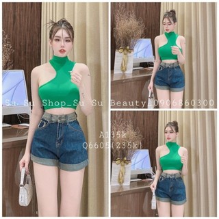 ÁO THUN BA LỔ CỔ LỌ LỆCH VAI