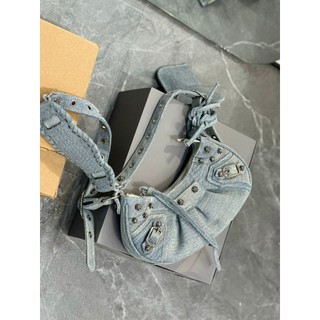 Túi balen denim khuy đá sz25