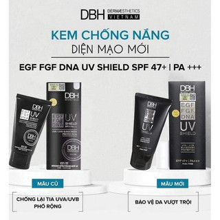 [MẪU MỚI] KEM CHỐNG NẮNG DERMAESTHETICS DBH SPF 50+/PA+++ EGF UV SHIELD