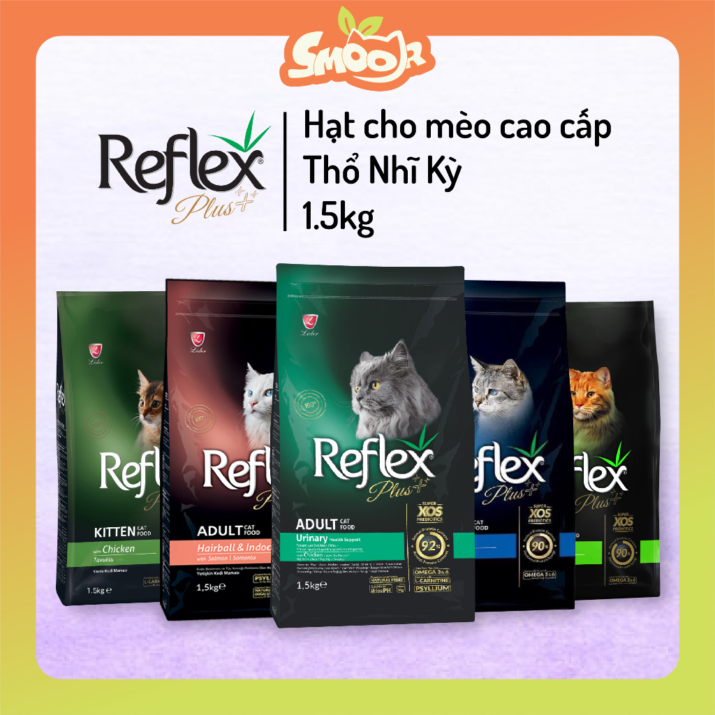 Hạt Reflex Plus 1.5kg - Hạt cho mèo cao cấp