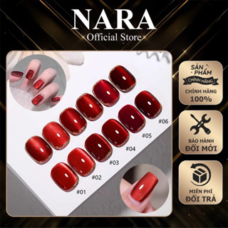  Sơn gel mắt mèo kim cương Đỏ - Mắt mèo đỏ 9D nhũ siêu mịn ánh mắt mèo đỏ hottrend new- Mắt mèo nail sử dụng nam châm hút 