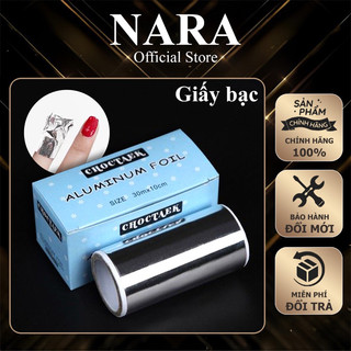 Giấy bạc ủ phá gel/bột - Cuộn giấy bạc ủ móng loại có lưỡi cắt không cần kẹp- Chuyên dụng Nail