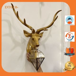 [DECOR] Đèn treo tường hình đầu hươu lạ mắt mang phong cách tân cổ điển sang trọng DT010