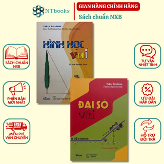 Sách đại số vui + hình học vui - in màu