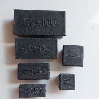 10 cái nắp chụp sắt hộp,nút bịt nhựa sắt hộp, bịt nhựa đầu sắt hộp