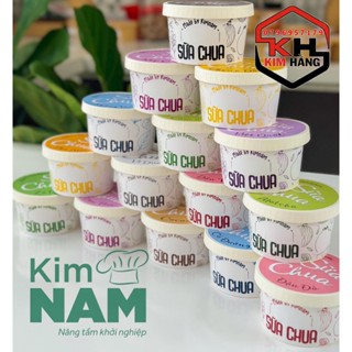 Set 100 ly giấy 150ml nắp giấy đựng kem , đựng bông lan trứng muối , đựng mousse - tiramisu, đựng sup,...