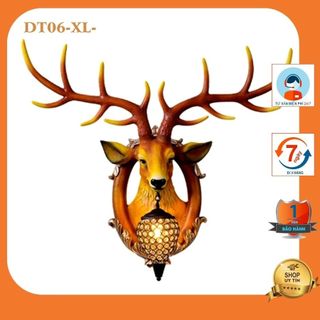 Đèn treo tường tượng đầu hươu phong cách tân cổ điển sang trọng dt06