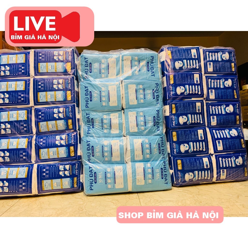 (Sỉ 100 miếng) Bỉm già Phú Đạt ML10 XL10 XL20 và Honey ML10 ML20 #bỉm phú đạt #tã phú đạt #bỉm già phú đạt merzy caryn