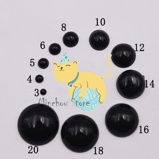 Set mắt thú handmade size 4mm 5mm,6mm,10mm,12mm sử dụng cho thú nhồi bông