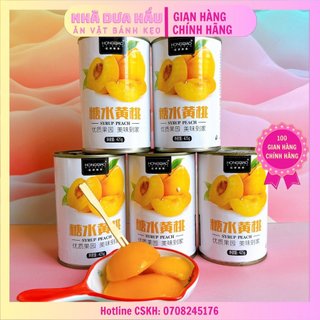 Đào vàng ngâm syrup đường phèn Hongqiao lon 425g