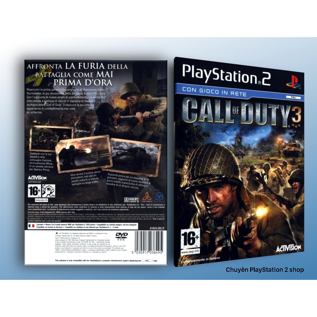 call of duty 3 ps2 giá rẻ Tháng 12,2025 | BigGo Việt Nam