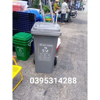 Thùng rác 120 lít màu xám cao cấp loại 1