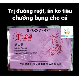 JINDI TÍM 4g - Bột chuyên xử lý đường ruột, sình bụng, đi phân trắng cho cá cảnh