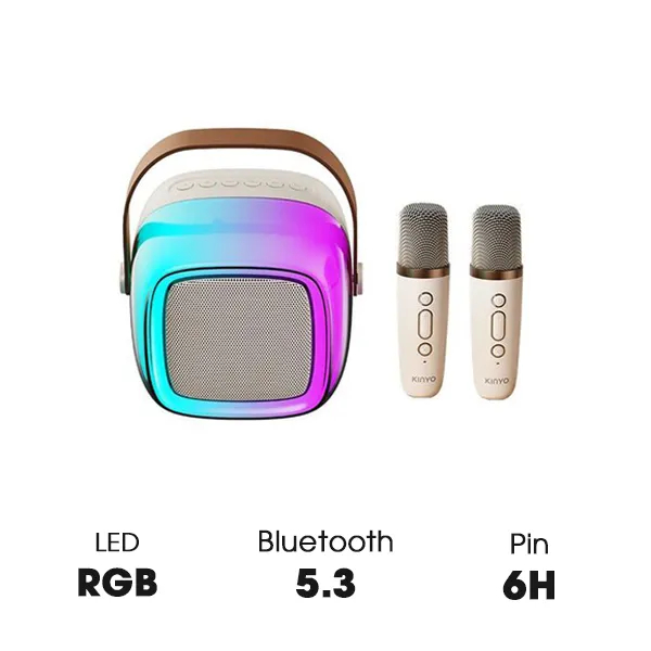 Loa karaoke mini Bluetooth RGB KINYO K35